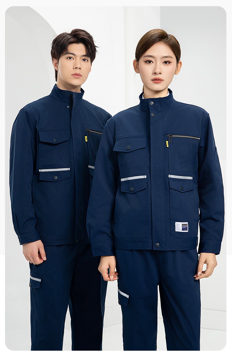 DM2311 海源春秋工作服耐磨勞保上衣工裝套裝車間工地工廠服勞保服印字(圖14)